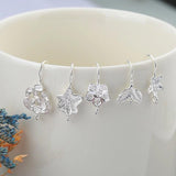 925 Silver Flower Earring Pins Clasps Hooks Earwire