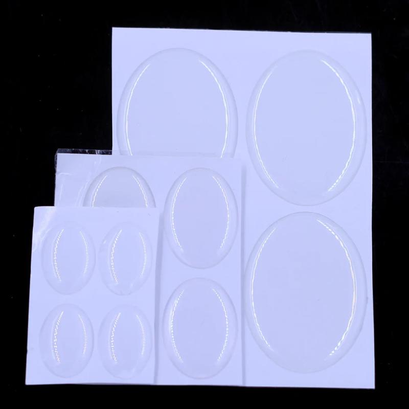 20Pcs Epoxy Resin Domes Cabochons Stickers for DIY Jewelry 18x13mm 25x18mm 40x30