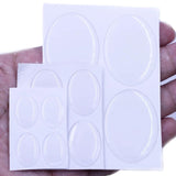 20Pcs Epoxy Resin Domes Cabochons Stickers for DIY Jewelry 18x13mm 25x18mm 40x30