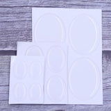 20Pcs Epoxy Resin Domes Cabochons Stickers for DIY Jewelry 18x13mm 25x18mm 40x30