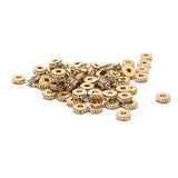 10pcs Stainless Steel Round Crystal Beads 7mm Spacer for DIY Bracelet Crafts