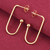 10pcs Long C Shape Ear Studs Earrings Accessorie