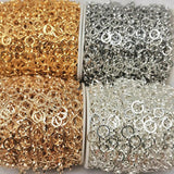 1m Rose Round Circle Chains for Jewelry Making DIY Beads Chain Copper Necklace