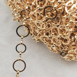 1m Rose Round Circle Chains for Jewelry Making DIY Beads Chain Copper Necklace