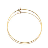 20Pcs Stainless Steel Plated Circle Ear Wire Hoops Earrings Ring Loop