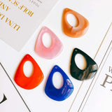 10pcs Acrylic Plastic Triangle Earring Charms DIY Material