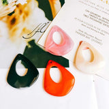 10pcs Acrylic Plastic Triangle Earring Charms DIY Material