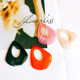 10pcs Acrylic Plastic Triangle Earring Charms DIY Material