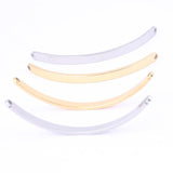 10pcs Stainless Steel Plated Side Bar Curve Bracelet Making Accessories