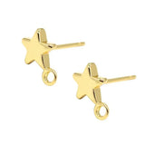 6PCS 14k Stud Earring Hooks DIY Jewellery Craft