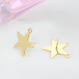 6PCS 14k Stud Earring Hooks DIY Jewellery Craft