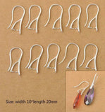 925 Sterling Silver Earring Hooks DIY Accessories 10*20MM