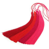 10pcs Long Silk Tassel Fringe Trim Pendant for DIY Home Decor