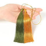 10pcs Long Silk Tassel Fringe Trim Pendant for DIY Home Decor