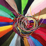 10pcs Long Silk Tassel Fringe Trim Pendant for DIY Home Decor