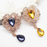 10Pcs Small Metal Rhinestone Crown Pendant DIY Accessories