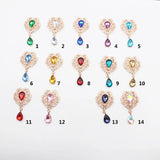 10Pcs Small Metal Rhinestone Crown Pendant DIY Accessories