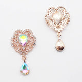 10Pcs Small Metal Rhinestone Crown Pendant DIY Accessories