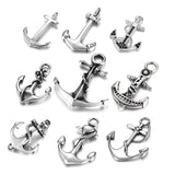 2pcs Stainless Steel Anchor Hooks for Bracelet Jewelry Making Necklace Pendant