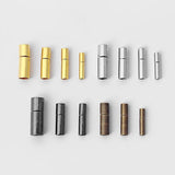 10Pcs Cylinder Bayonet Clasps for Leather Bracelet DIY