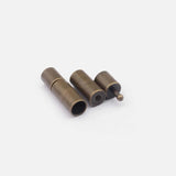 10Pcs Cylinder Bayonet Clasps for Leather Bracelet DIY