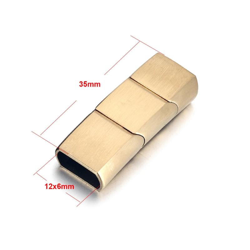 Stainless Steel 3-Section Magnetic Clasp for DIY Bracelet
