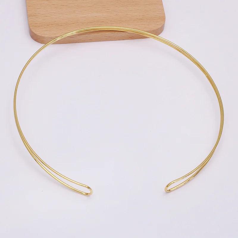 5 PCS 140mm Metal Head Hoop Hair Band Hairwear Base Setting For Jewelry