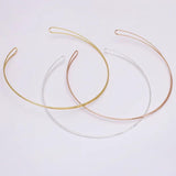 5 PCS 140mm Metal Head Hoop Hair Band Hairwear Base Setting For Jewelry