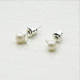 20pcs Stainless Steel Stud Earring Bezel Post Earrings with Loop Hang