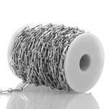 1 Meter Stainless Steel Flat Bulk Chains for DIY Jewelry Making