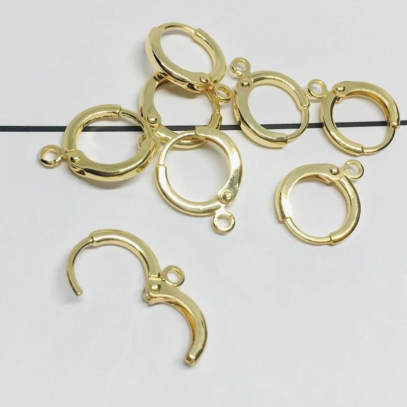 20Pcs Brass Plated Lever Back Earring Hooks DIY Jewelry Making
