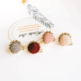 Plated Wool Stud Earrings Ear Accessories DIY Material
