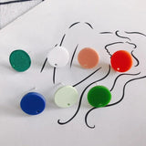 10pcs DIY Round Earring Settings Candy Acrylic Earrings Conncetors Base