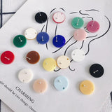 10pcs DIY Round Earring Settings Candy Acrylic Earrings Conncetors Base