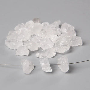 10PCS Natural Raw Stone Nugget Rough Lapis Lazuli Amethyst Quartz Crystal Beads