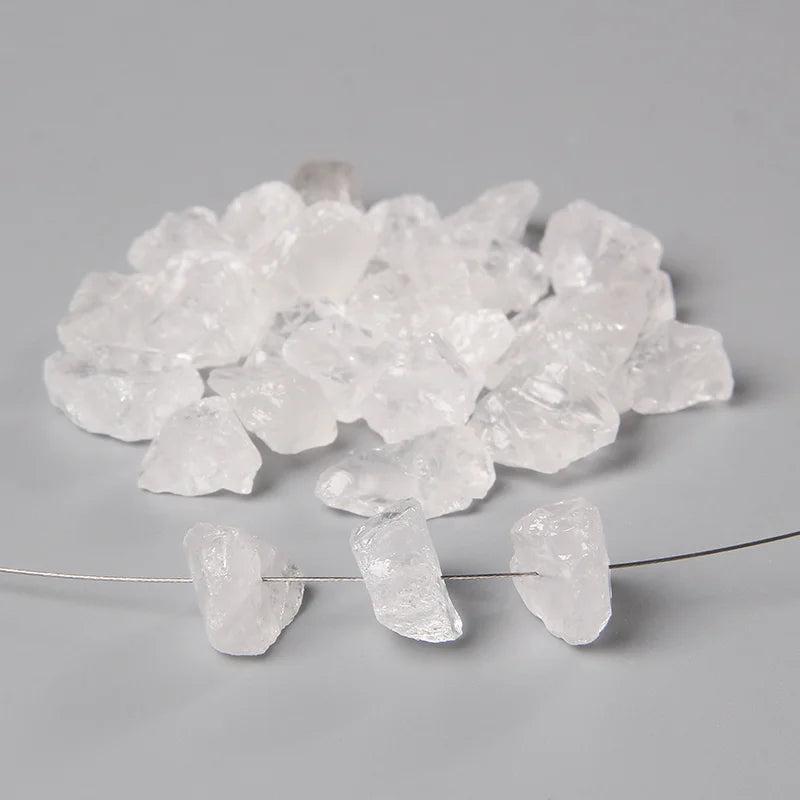 10PCS Natural Raw Stone Nugget Rough Lapis Lazuli Amethyst Quartz Crystal Beads