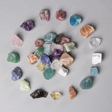 10PCS Natural Raw Stone Nugget Rough Lapis Lazuli Amethyst Quartz Crystal Beads