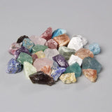 10PCS Natural Raw Stone Nugget Rough Lapis Lazuli Amethyst Quartz Crystal Beads