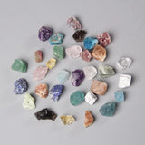 10PCS Natural Raw Stone Nugget Rough Lapis Lazuli Amethyst Quartz Crystal Beads