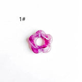 10pcs Acrylic Resin Plum Flower Bead Pendant for Jewelry Making Diy