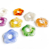 10pcs Acrylic Resin Plum Flower Bead Pendant for Jewelry Making Diy