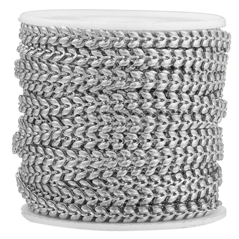 Stainless Steel Wheat Ears Chain - DIY Necklace Jewelry Making