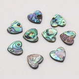 5pcs Abalone Shell Heart Beads Mother Of Pearl Loose Necklace Bracelet Making