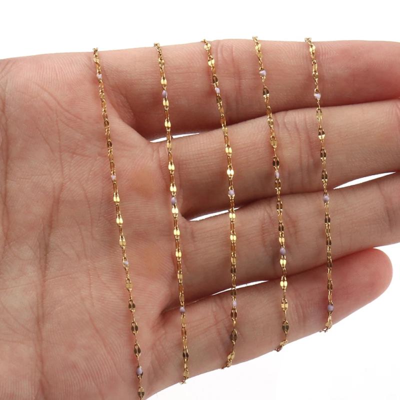 Wire Wrapped Rosary Stone Beads Chains for DIY Jewelry Making