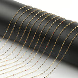 Wire Wrapped Rosary Stone Beads Chains for DIY Jewelry Making