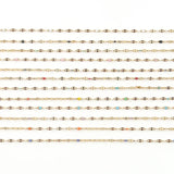 Wire Wrapped Rosary Stone Beads Chains for DIY Jewelry Making
