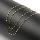 Wire Wrapped Rosary Stone Beads Chains for DIY Jewelry Making