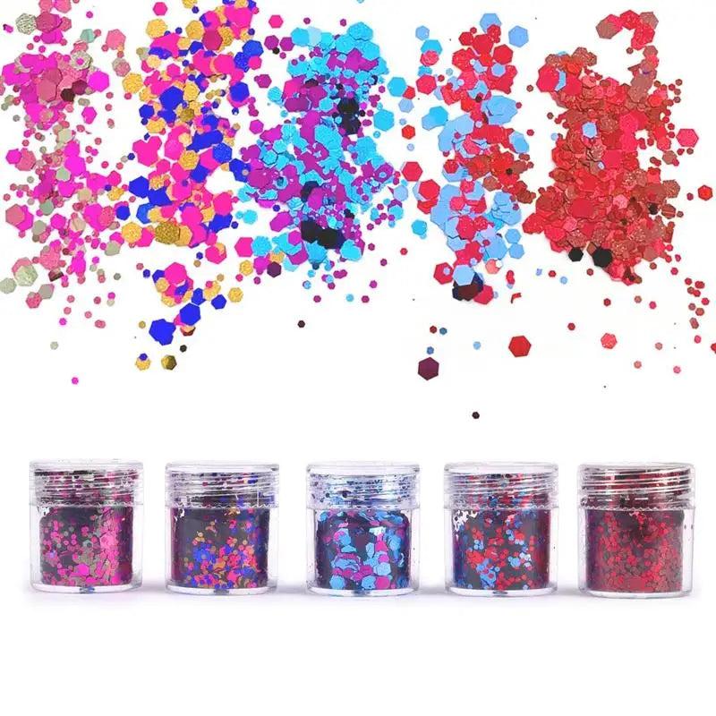 4 Mermaid Scale Aurora Glitter Bling for Jewelry Making Uv Resin
