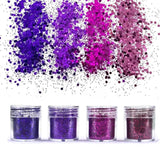 4 Mermaid Scale Aurora Glitter Bling for Jewelry Making Uv Resin