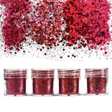 4 Mermaid Scale Aurora Glitter Bling for Jewelry Making Uv Resin